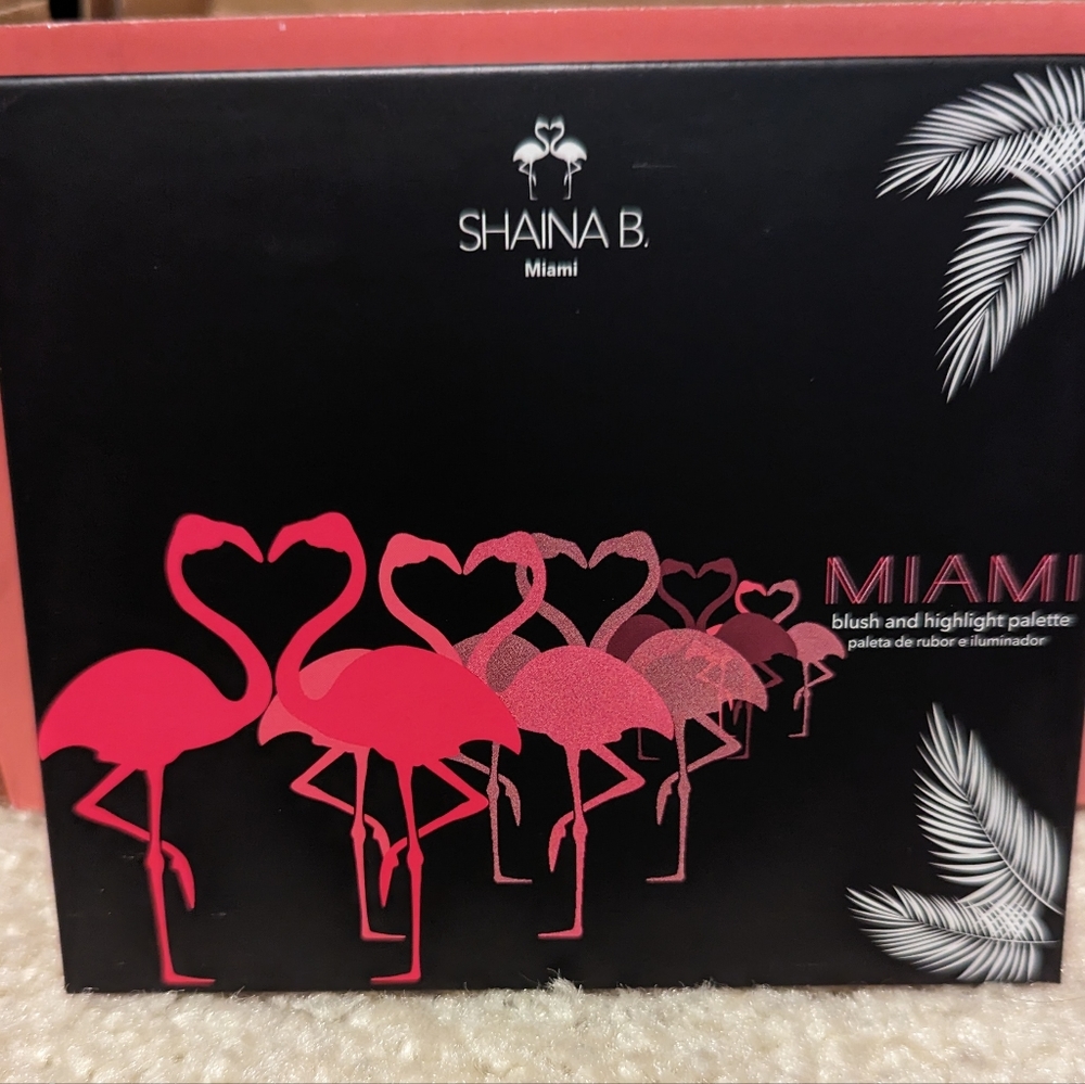 NEW Shaina B. Miami 4 Pan Blush/Highlight Palette